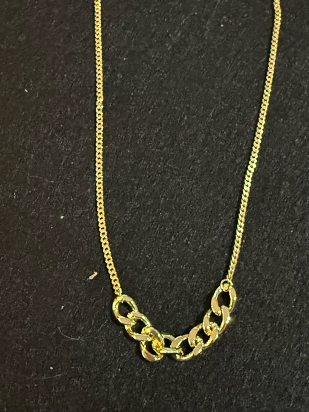 Delicate Gold Link Necklace for Women